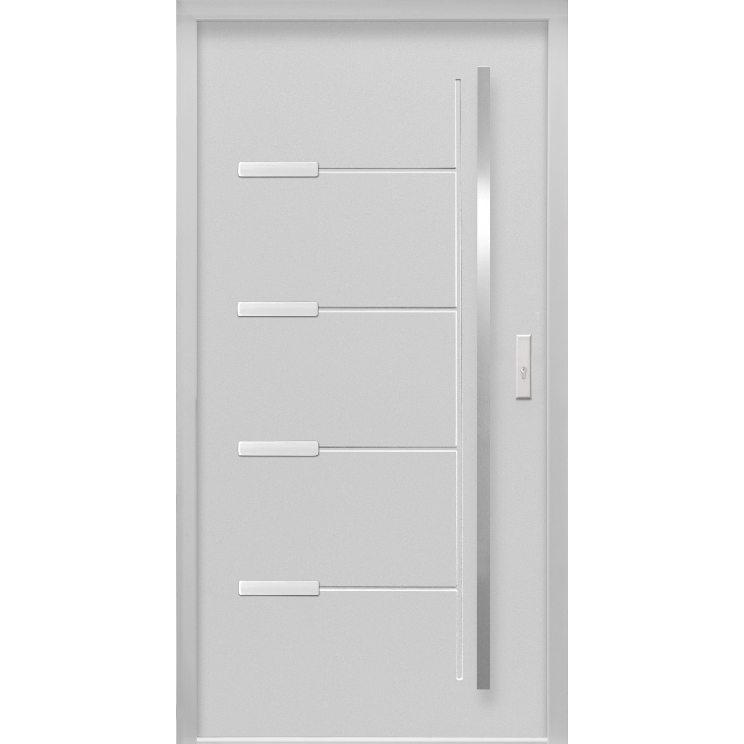 Haustür Thermospace Oslo Prime 100 cm x 210 cm Grau Anschlag R von Splendoor Thermospace