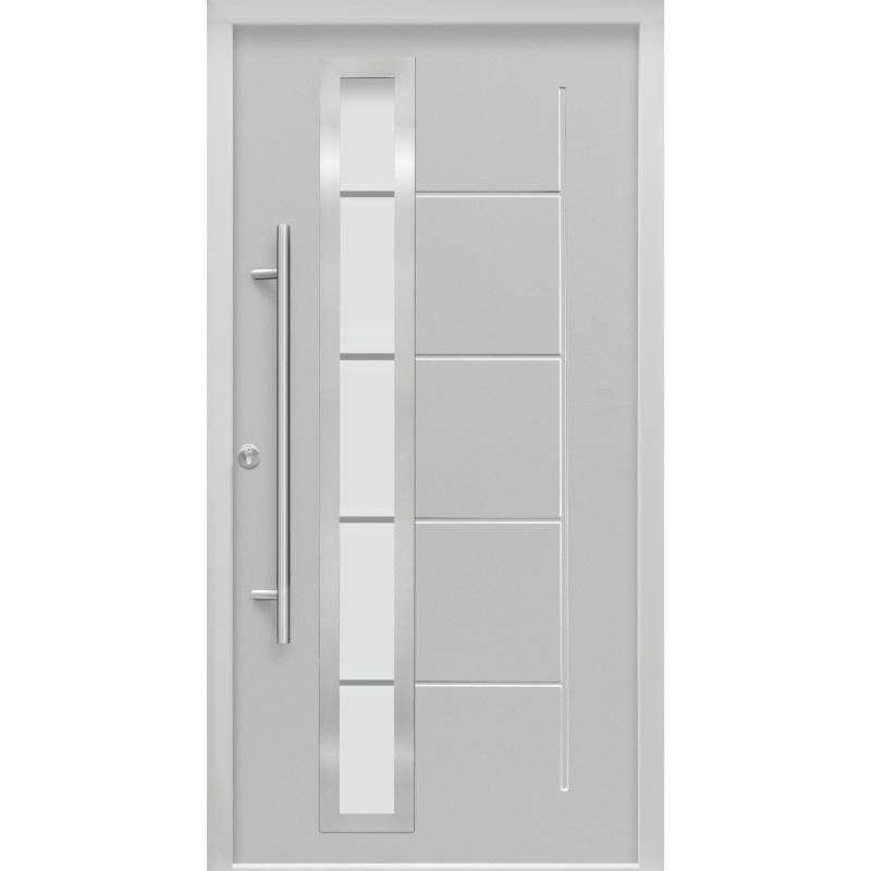 Haustür Thermospace Paris Prime 100 cm x 210 cm Grau Anschlag L von Splendoor Thermospace