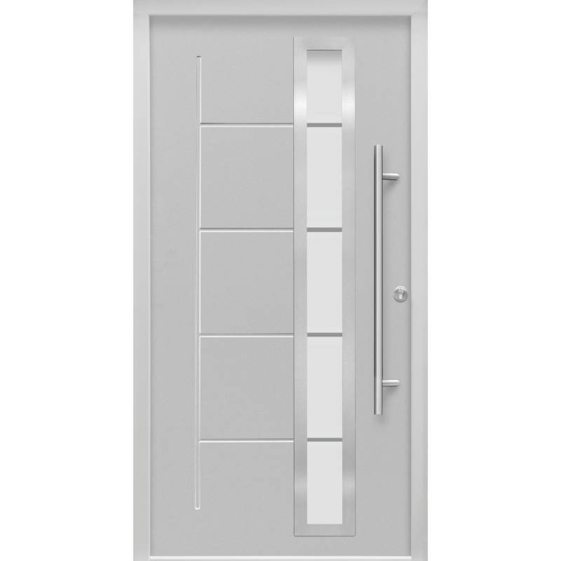 Haustür Thermospace Paris Prime 110 cm x 210 cm Grau Anschlag R von Splendoor Thermospace