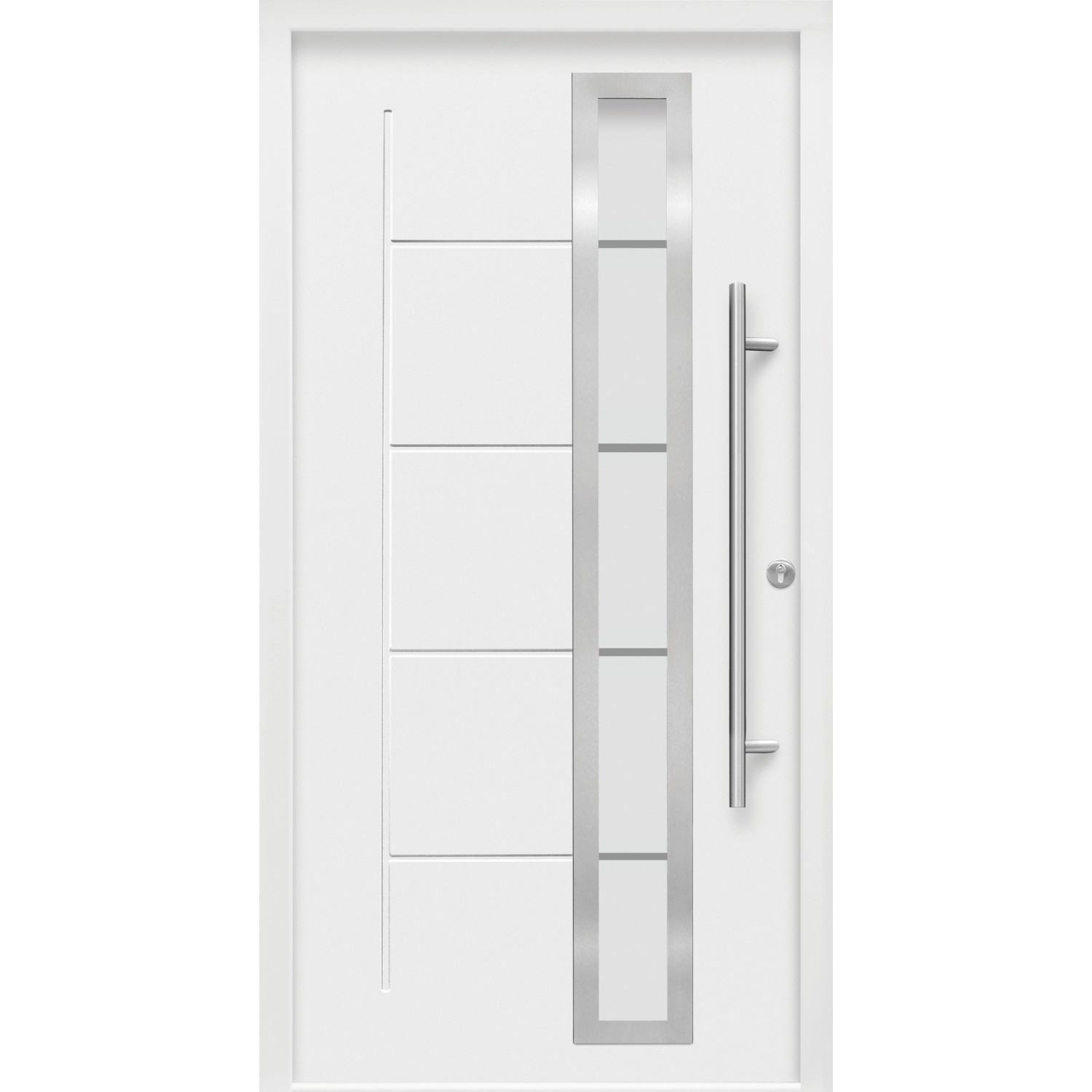 Haustür Thermospace Paris Prime 110 cm x 210 cm Weiß Anschlag R von Splendoor Thermospace