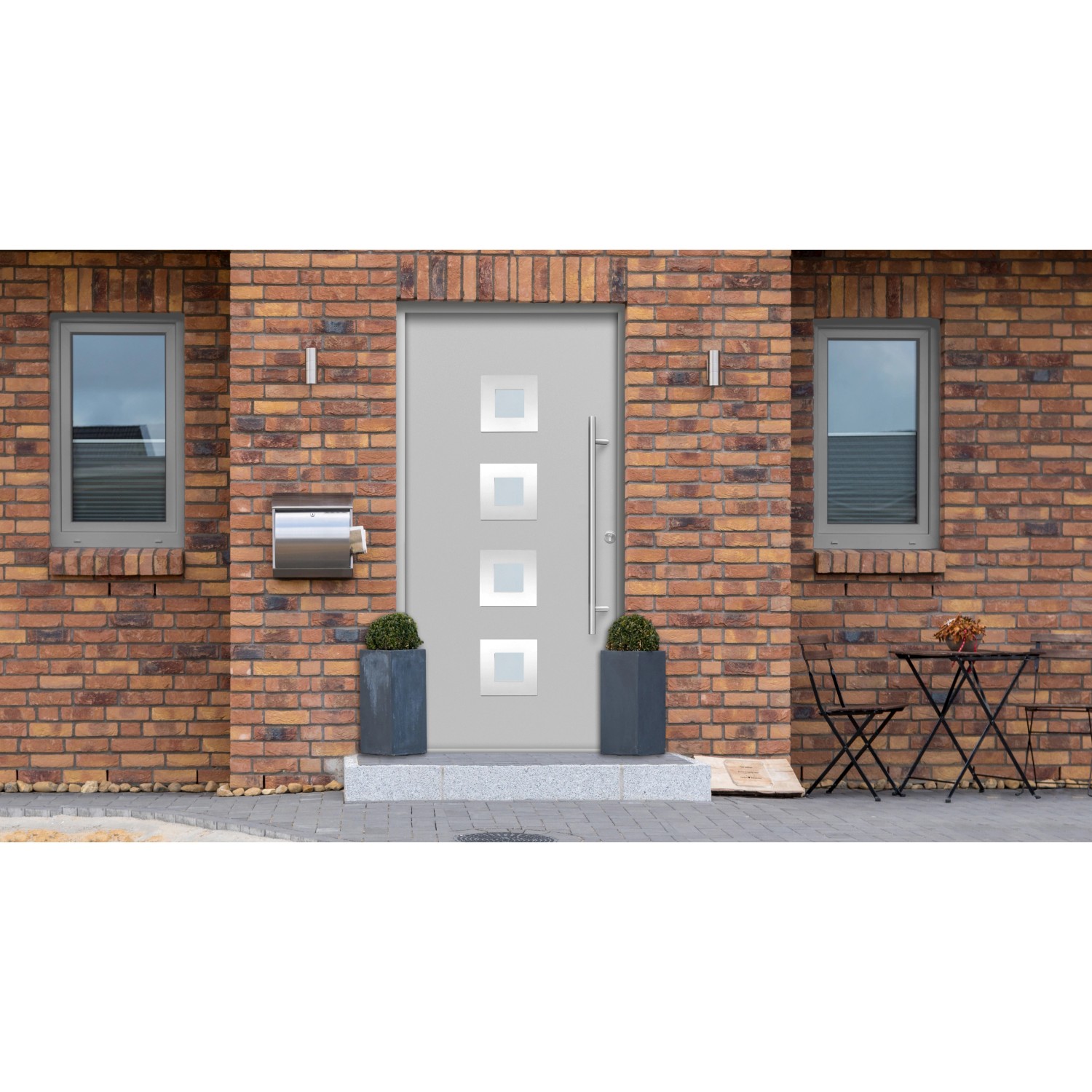 Haustür Thermospace Wien Prime 110 cm x 210 cm Grau Anschlag R von Splendoor Thermospace