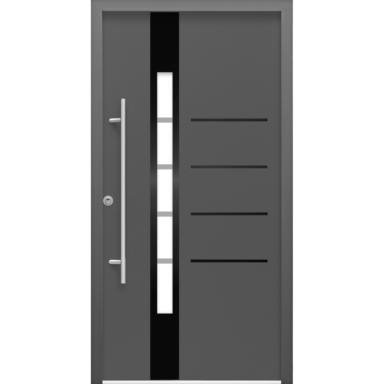 Splendoor Thermospace Sicherheits-Haustür Berlin Prime RC2 Anthr. 110x210 cm L von Splendoor Thermospace