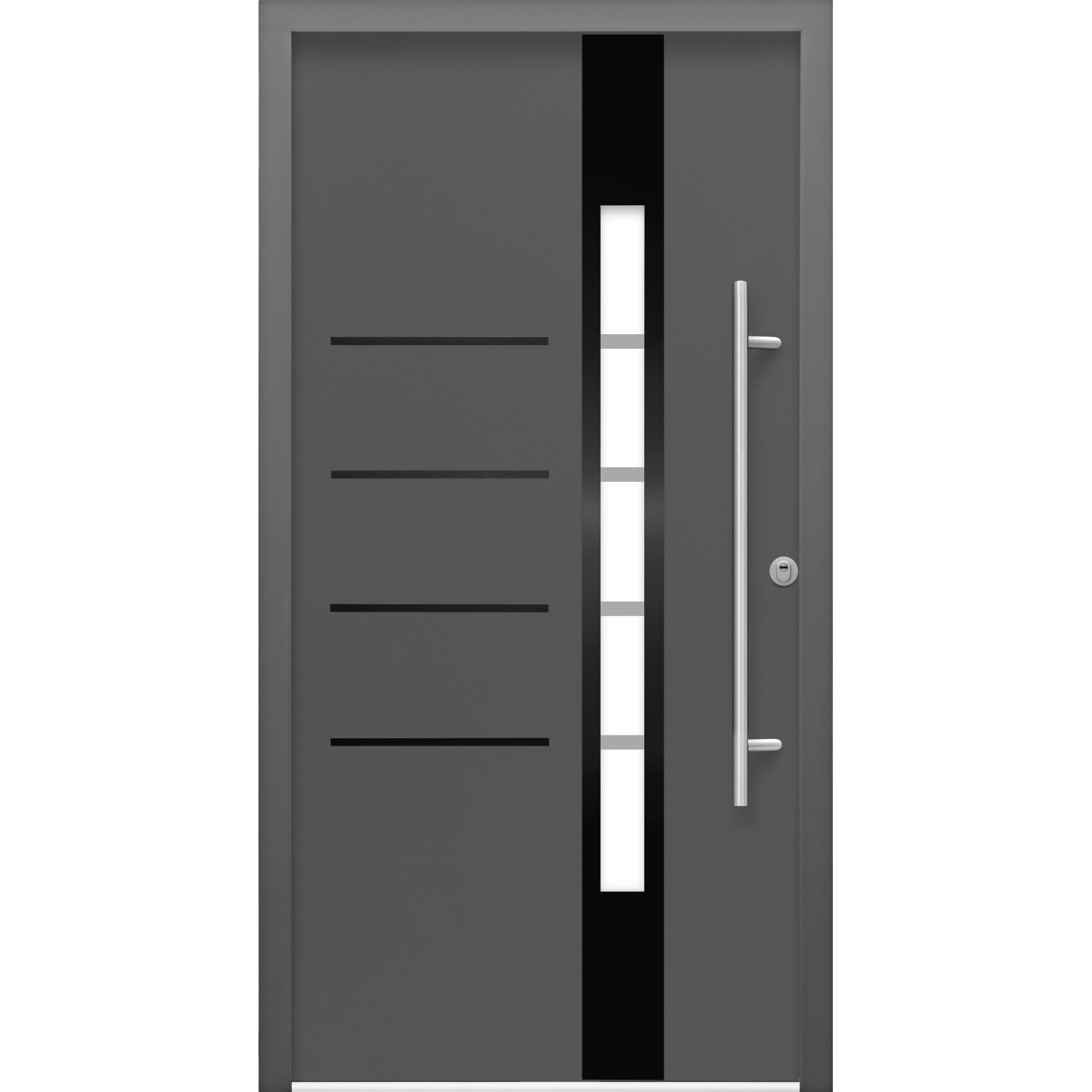 Splendoor Thermospace Sicherheits-Haustür Berlin Prime RC2 Anthr. 110x210 cm R von Splendoor Thermospace