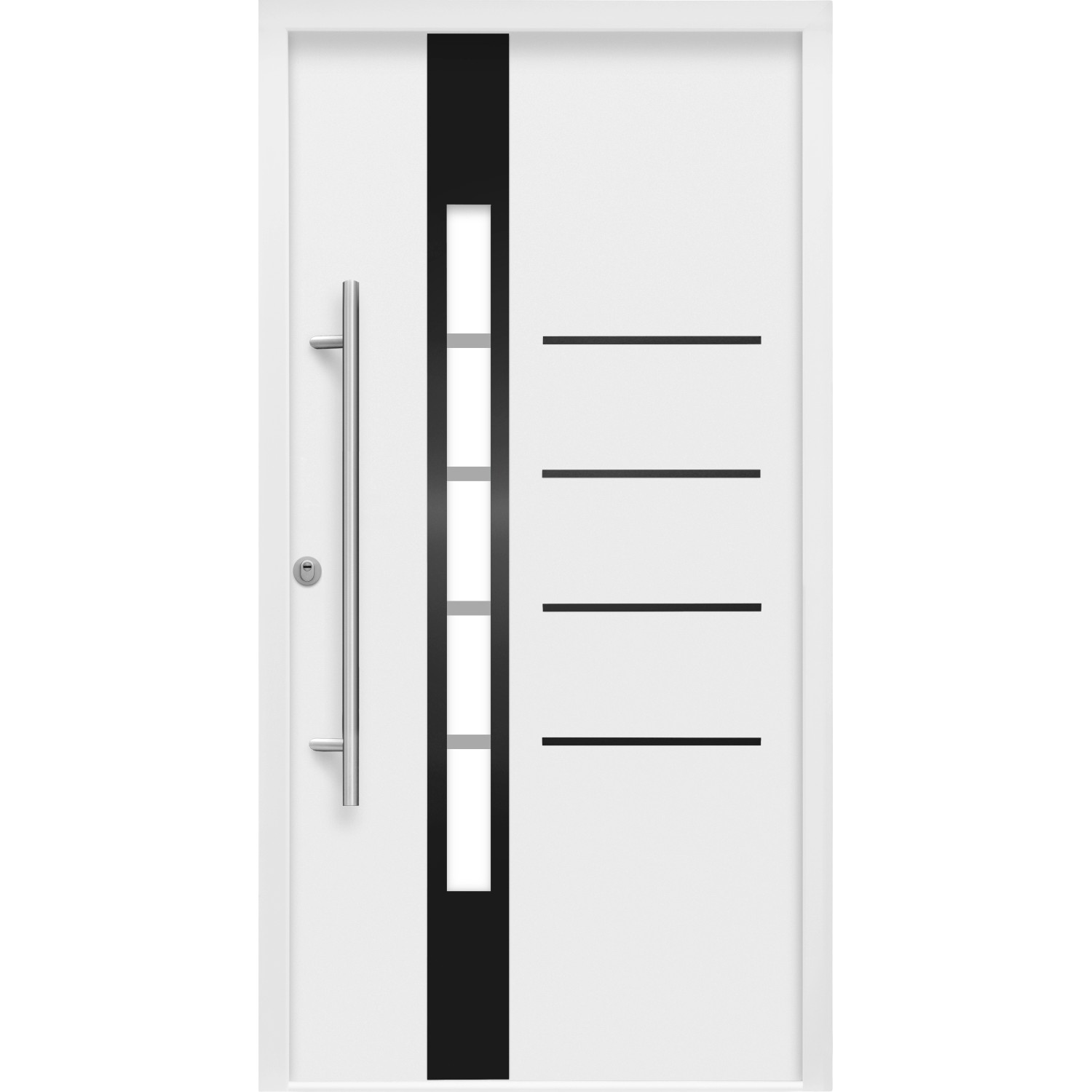 Splendoor Thermospace Sicherheits-Haustür Berlin Prime RC2K Weiß 100x210 cm L von Splendoor Thermospace