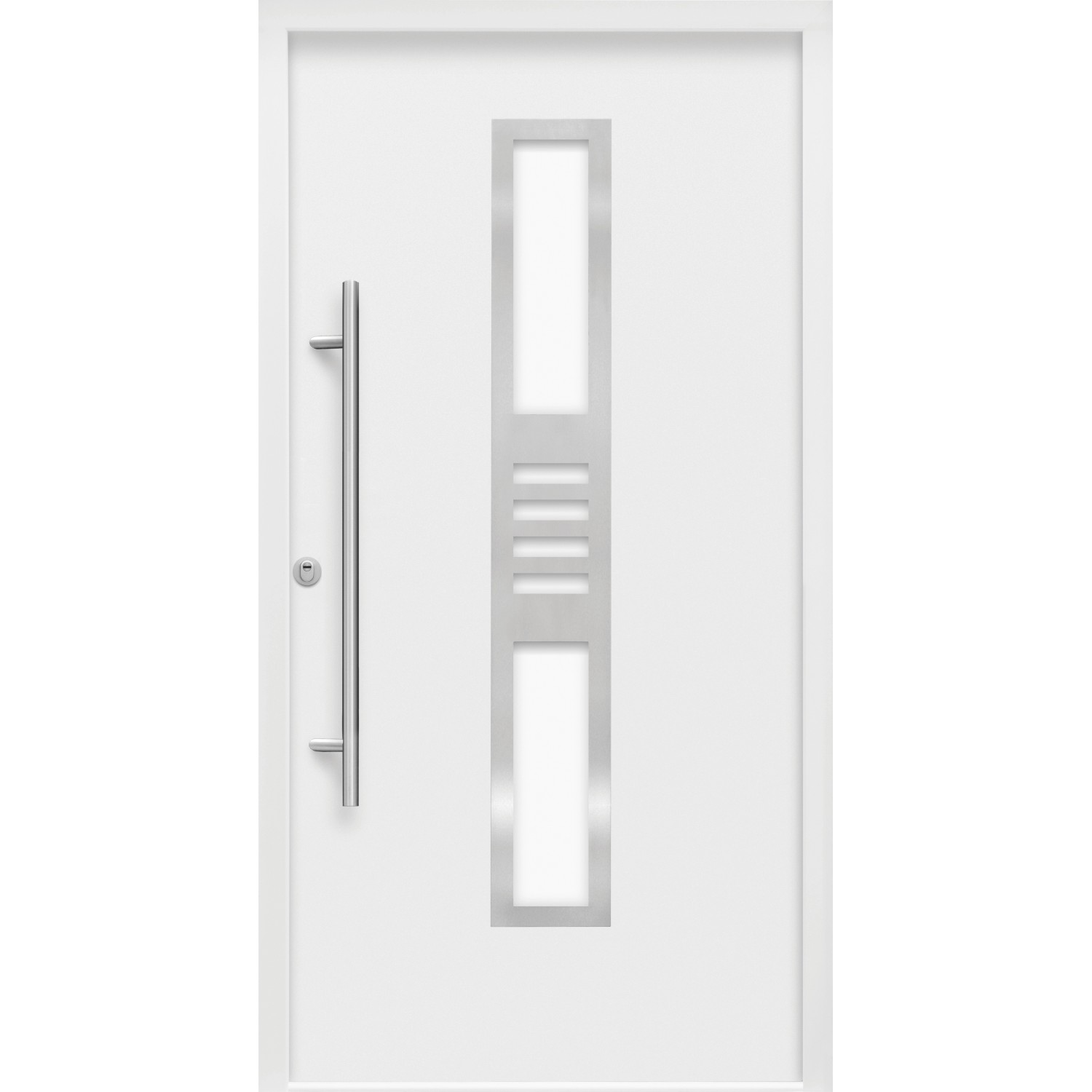 Sicherheits-Haustür ThermoSpace Köln Prime RC2 Weiß 110 x 210 cm Anschlag L von Splendoor Thermospace