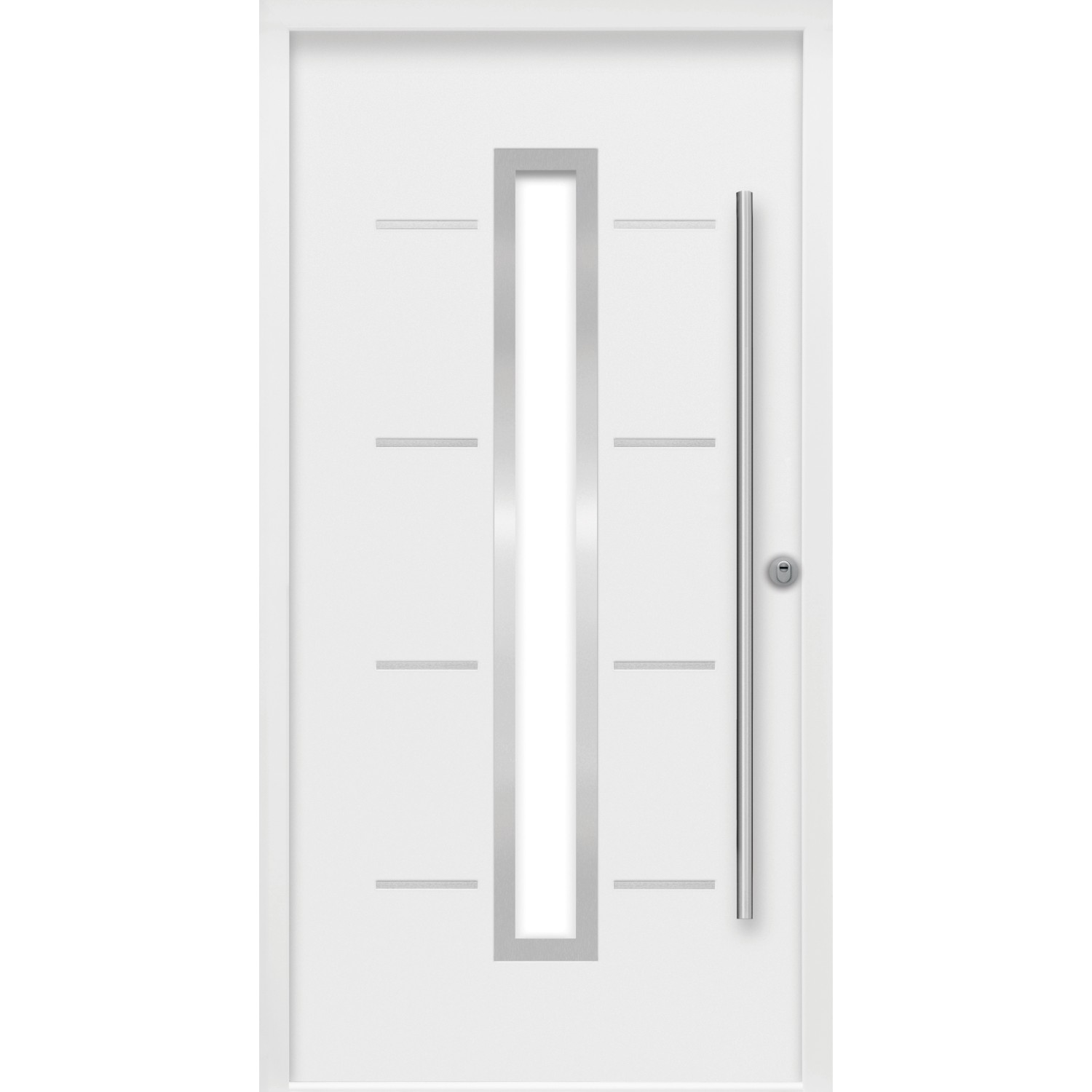 Sicherheits-Haustür ThermoSpace Milano Prime RC2 Komfort Weiß 100 x 210 cm R von Splendoor Thermospace