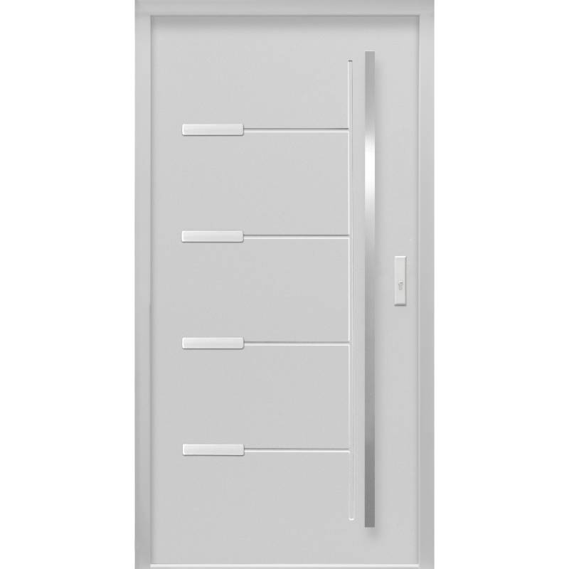 Sicherheits-Haustür ThermoSpace Oslo Prime RC2 Grau 110 x 210 cm Anschlag R von Splendoor Thermospace