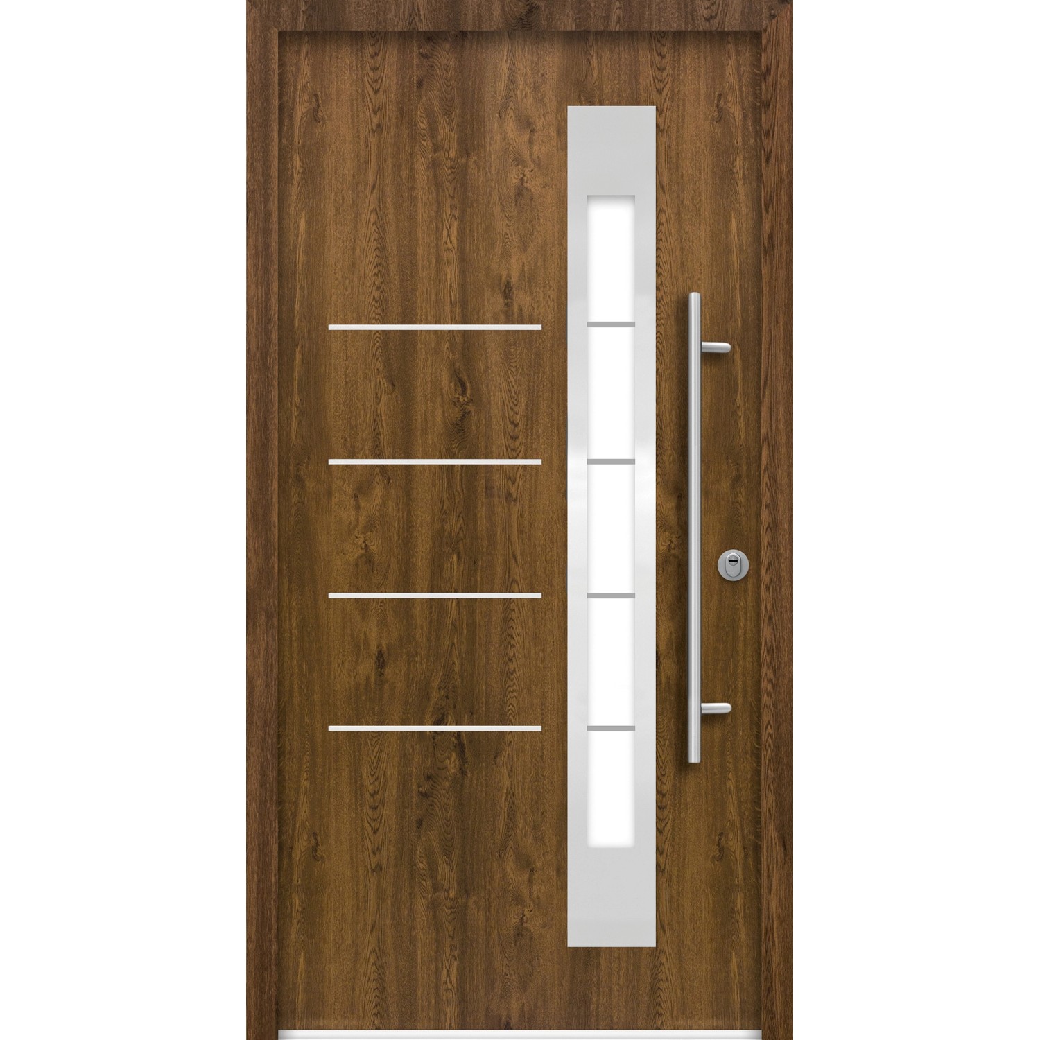 Splendoor Thermospace Sicherheits-Haustür Berlin Prime RC2K Nussbaum 110x210cm R von Splendoor Thermospace