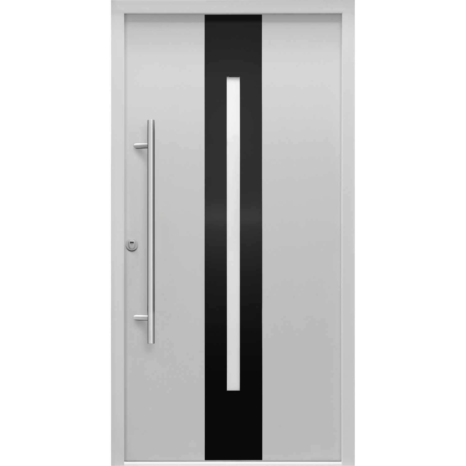 Sicherheits-Haustür ThermoSpace Prime Dublin RC2 Grau 100 x 210 cm Anschlag L von Splendoor Thermospace