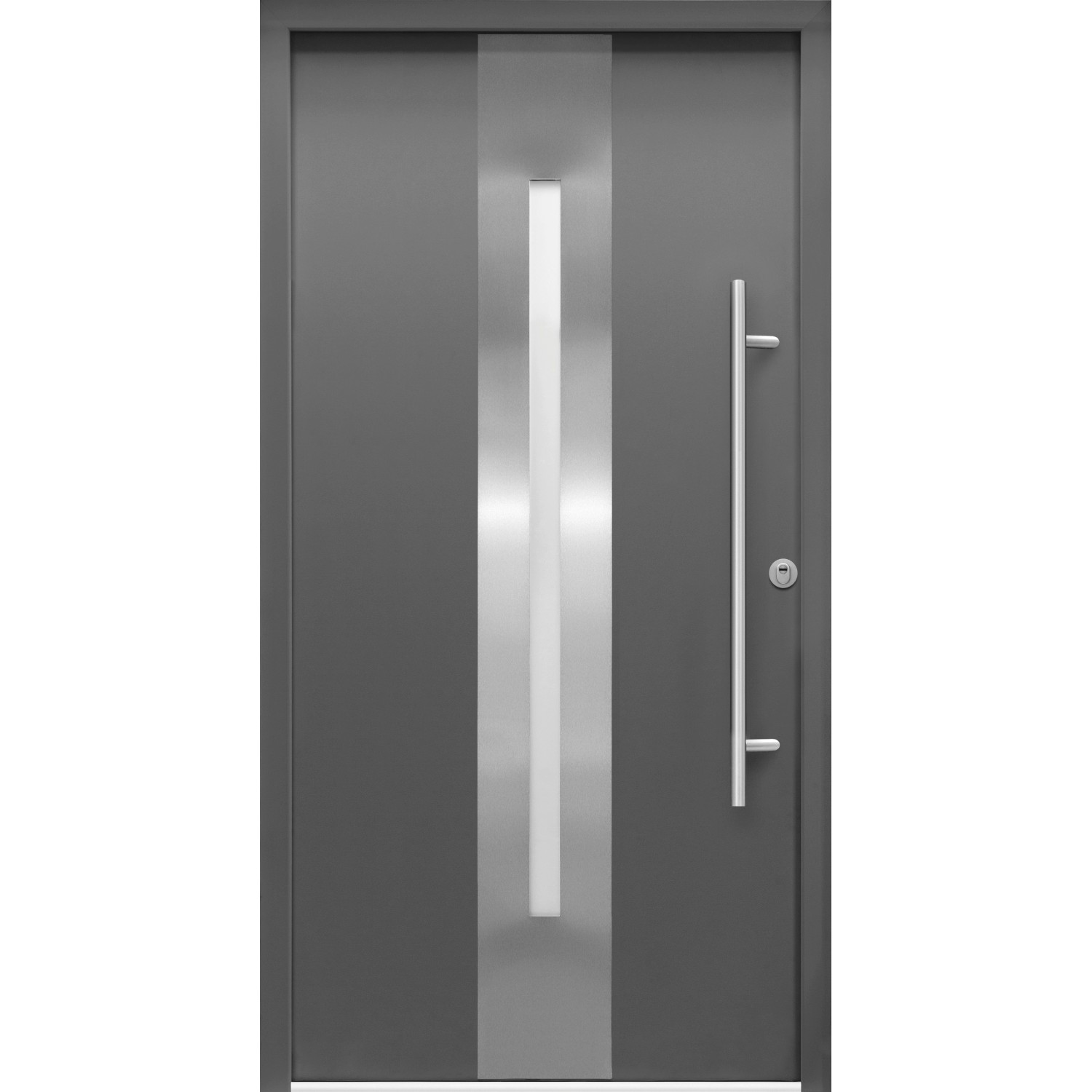 Sicherheits-Haustür ThermoSpace Prime Dublin RC2 Komfort Anthr. 100 x 210 cm R von Splendoor Thermospace