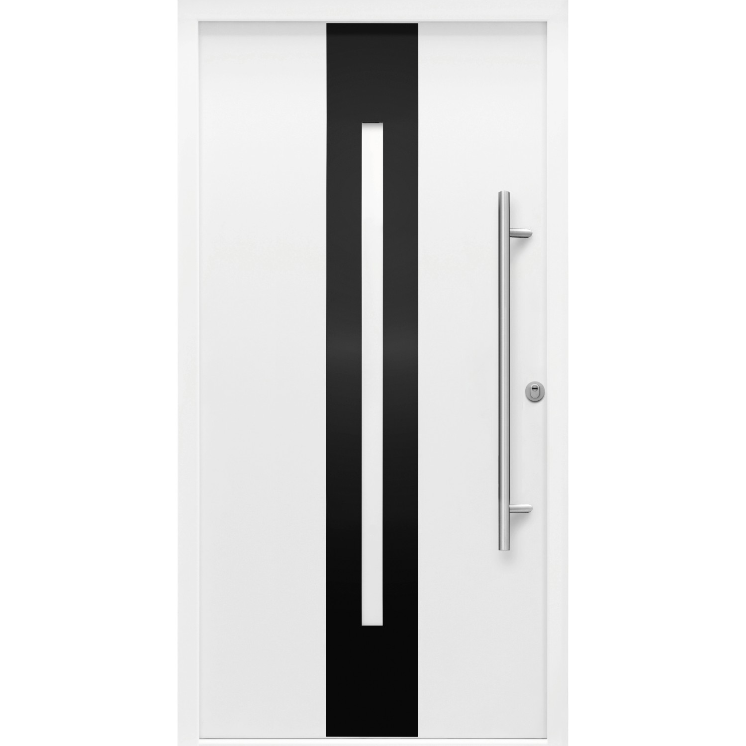 Sicherheits-Haustür ThermoSpace Prime Dublin RC2 Weiß 100 x 210 cm Anschlag R von Splendoor Thermospace