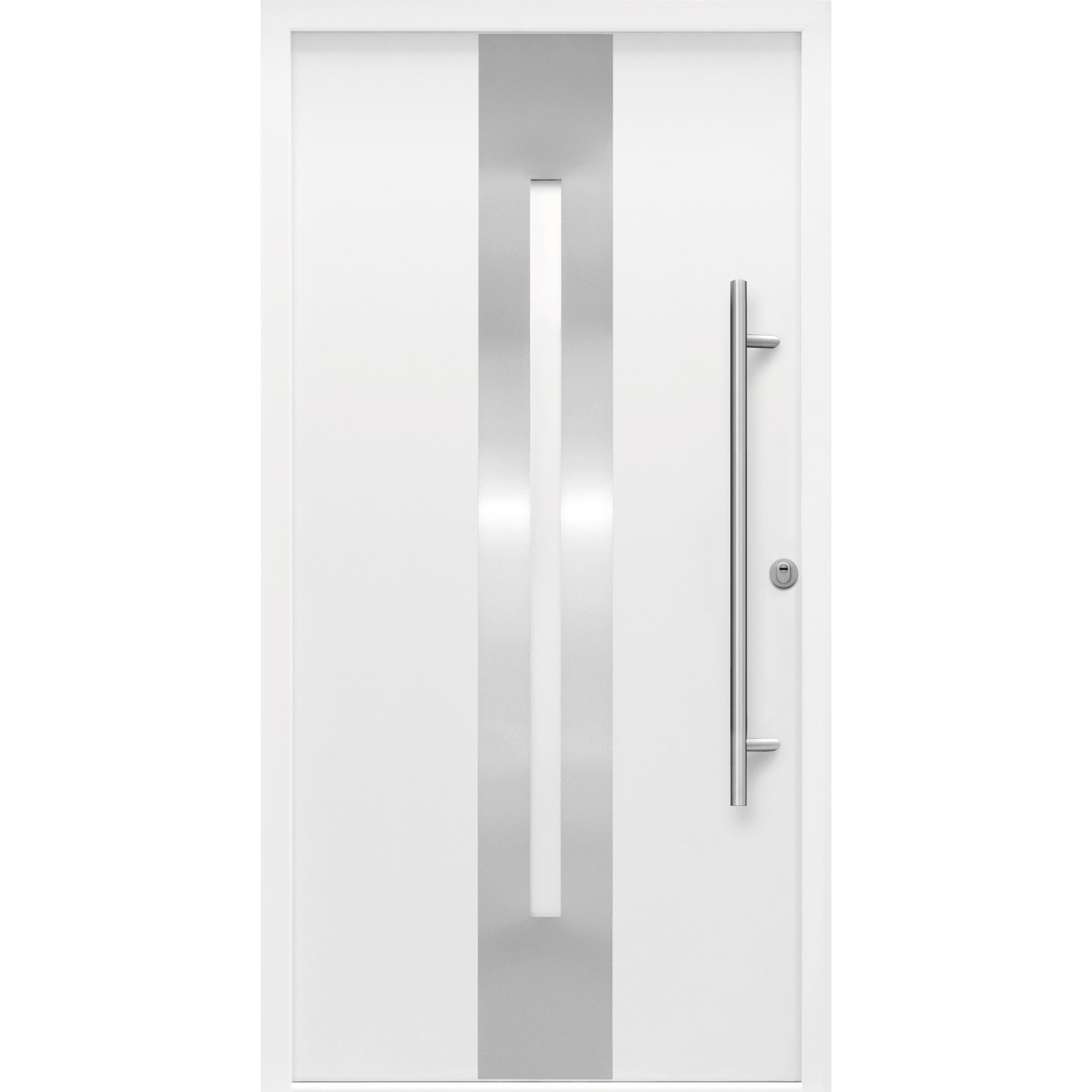 Sicherheits-Haustür ThermoSpace Prime Dublin RC2 Weiß 100 x 210 cm Anschlag R von Splendoor Thermospace