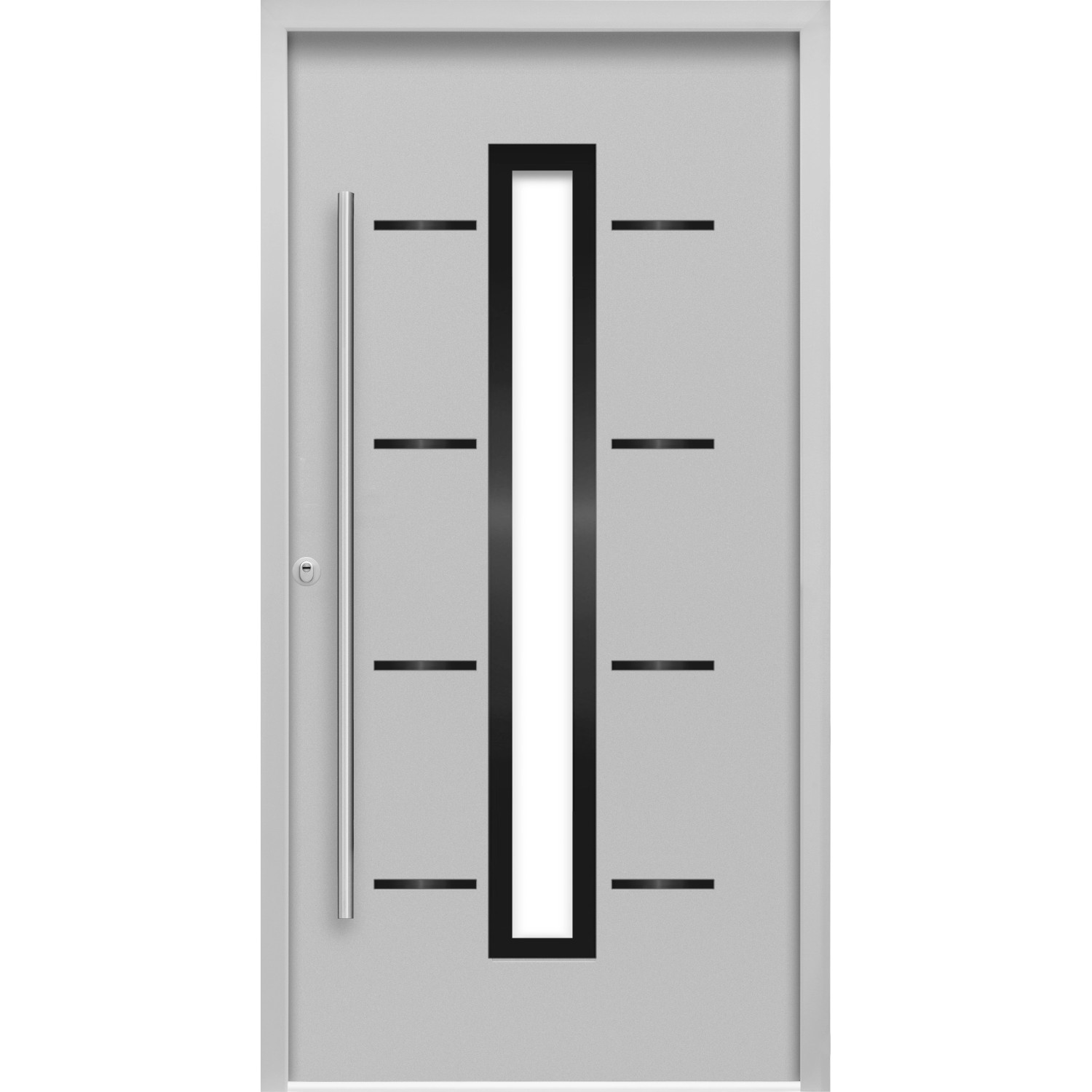 Sicherheits-Haustür ThermoSpace Prime Milano RC2 Grau 100 x 210 cm Anschlag L von Splendoor Thermospace