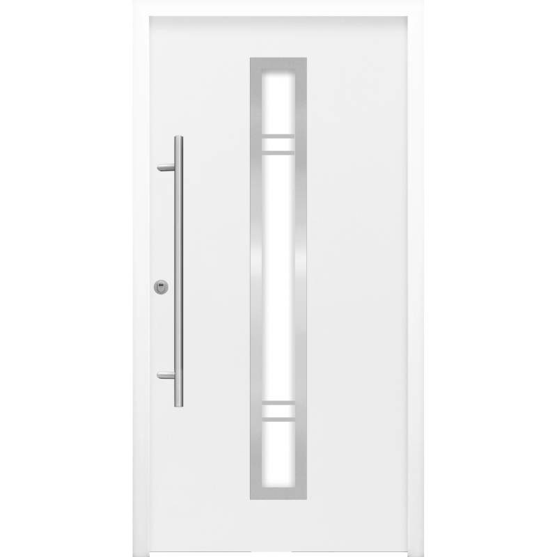 Sicherheits-Haustür ThermoSpace Prime Palermo RC2 Weiß 100 x 210 cm Anschlag L von Splendoor Thermospace