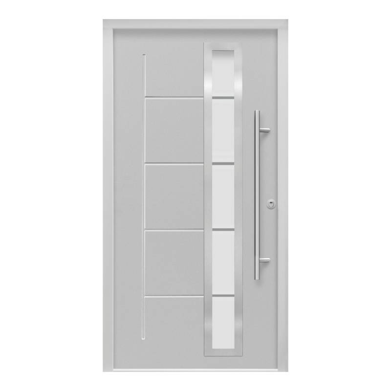 Sicherheits-Haustür ThermoSpace Prime Paris RC2 Grau 110 x 210 cm Anschlag R von Splendoor Thermospace
