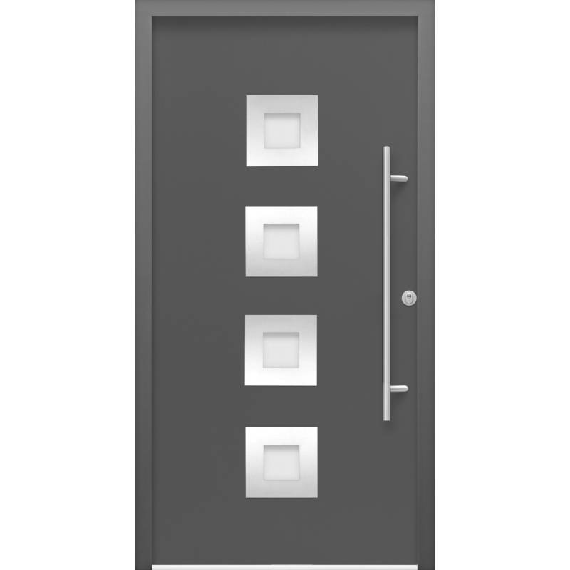 Sicherheits-Haustür ThermoSpace Prime Wien RC2 Anthr. 100 x 210 cm Anschlag R von Splendoor Thermospace