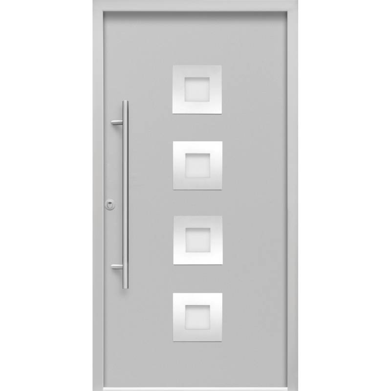 Sicherheits-Haustür ThermoSpace Prime Wien RC2 Grau 100 x 210 cm Anschlag L von Splendoor Thermospace
