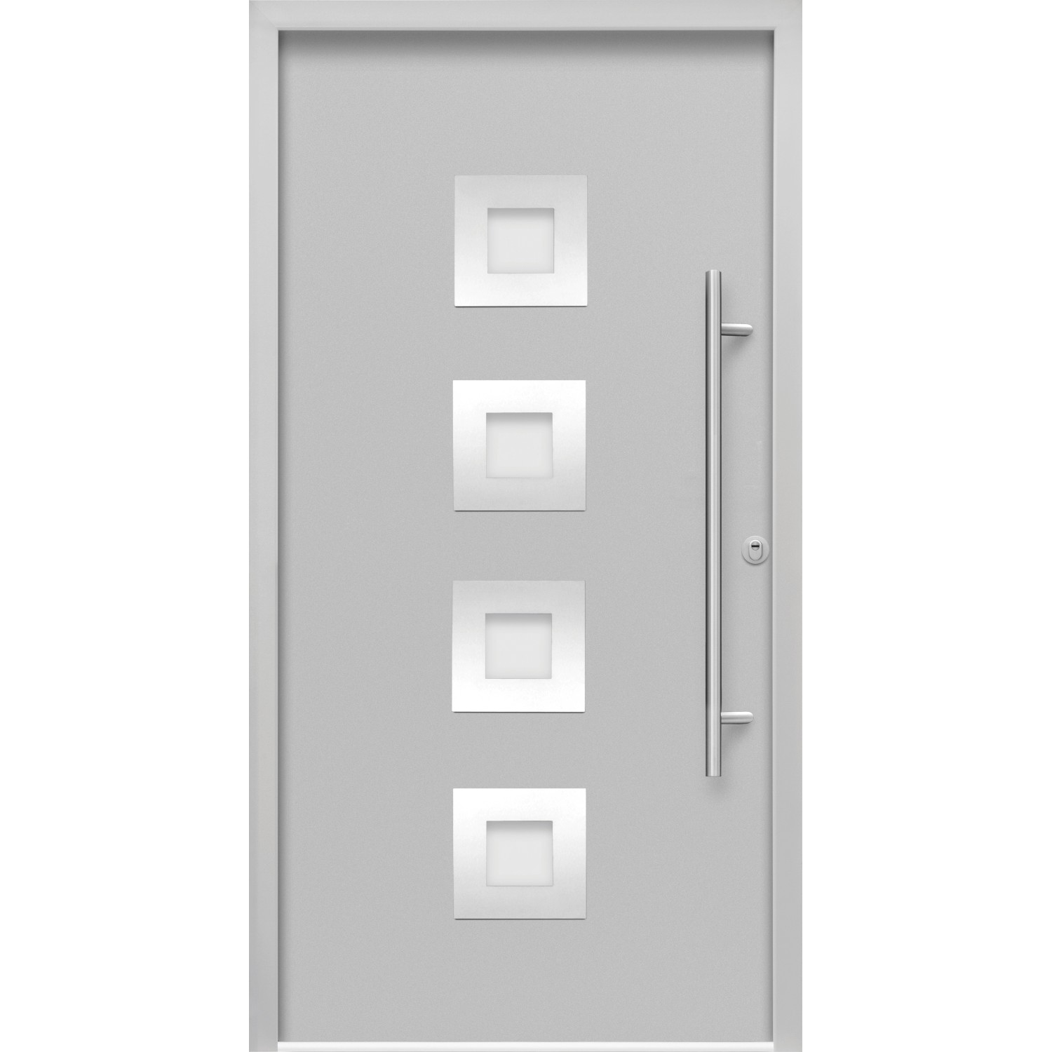 Sicherheits-Haustür ThermoSpace Prime Wien RC2 Komfort Grau 100 x 210 cm R von Splendoor Thermospace