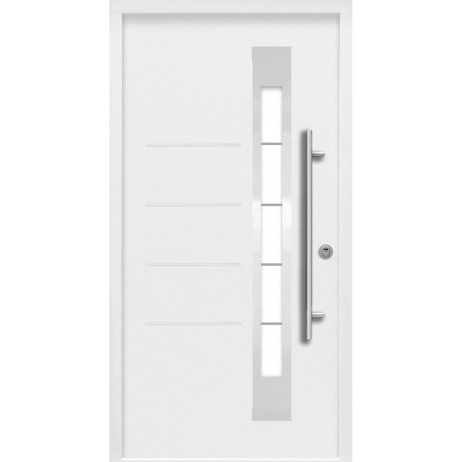 Splendoor Thermospace Sicherheits-Haustür Berlin Prime RC2 210x110 cm Weiß R von Splendoor Thermospace