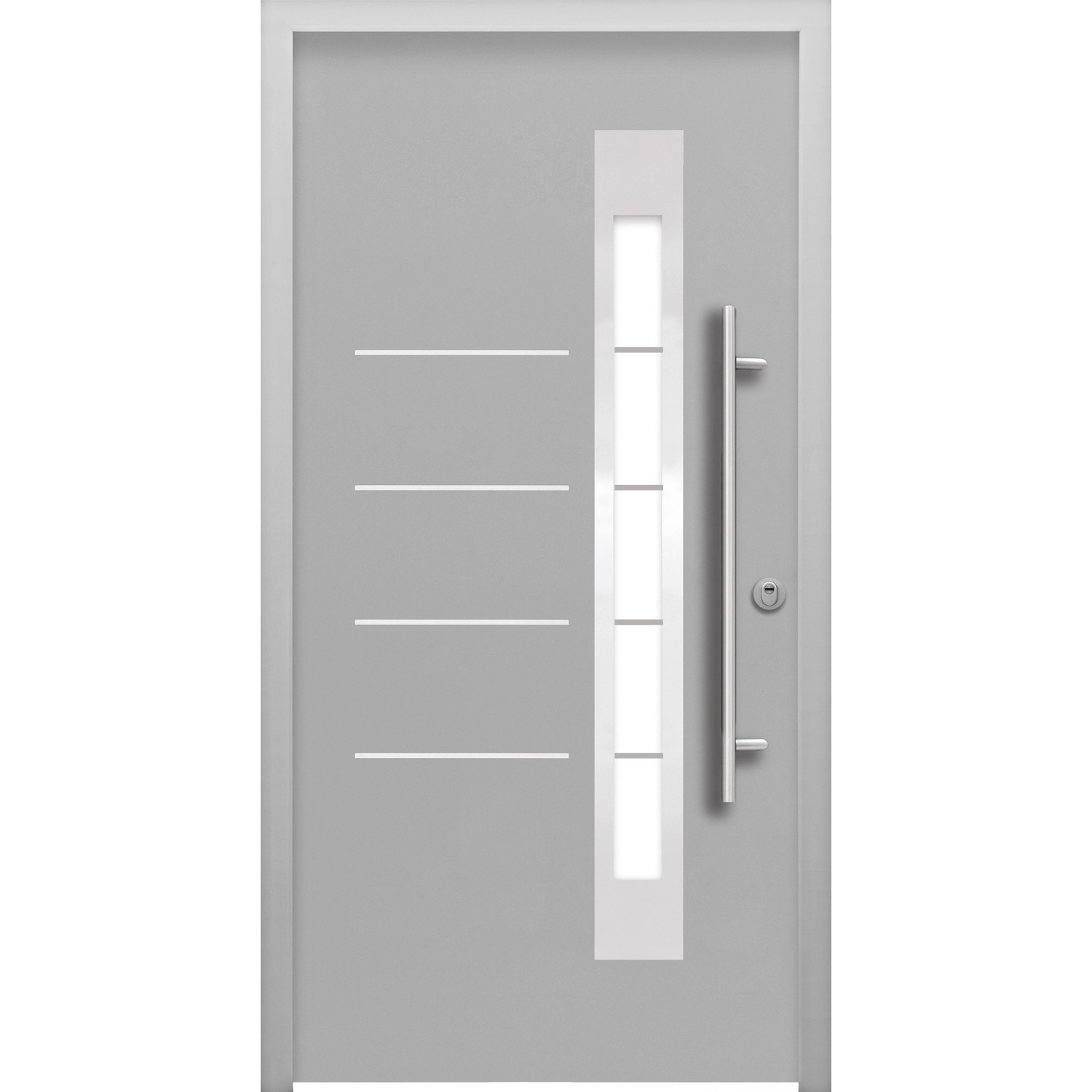 Splendoor Thermospace Sicherheits-Haustür Berlin Prime RC2 Grau 100x210 cm R von Splendoor Thermospace