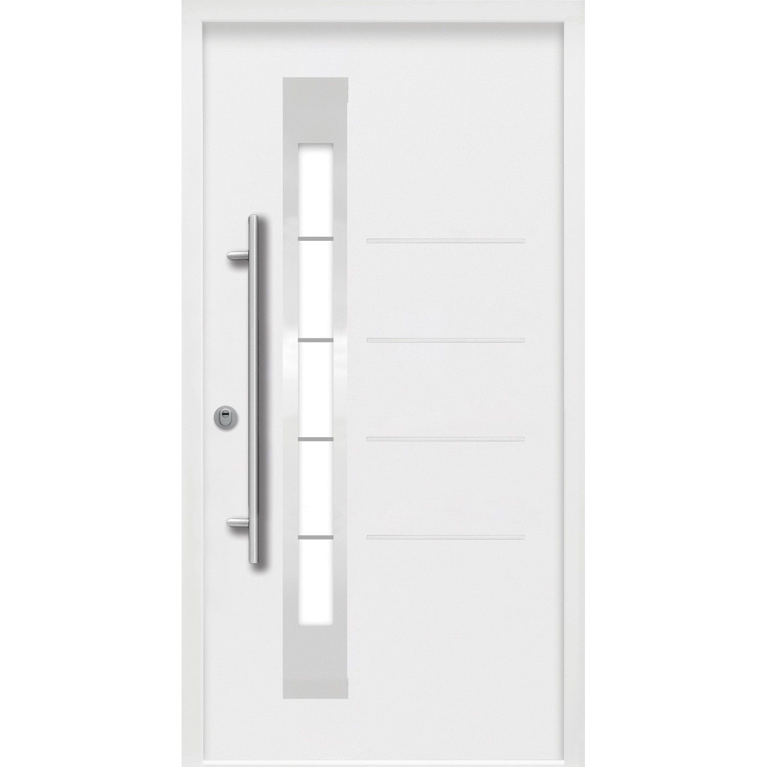 Splendoor Thermospace Sicherheits-Haustür Berlin Prime RC2 Weiß 100x210 cm L von Splendoor Thermospace