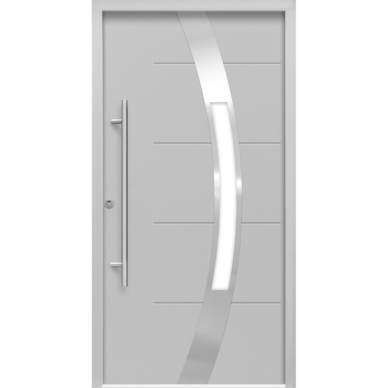 Sicherheits-Haustür Thermospace Prime Prag RC2 Komfort Grau 100 x 210 cm L von Splendoor Thermospace