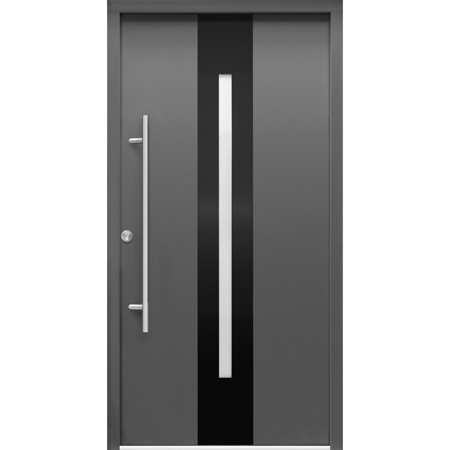 Splendoor Haustür ThermoSpace Prime Dublin Anthrazit 210 cm x 110 cm Anschlag L von Splendoor Thermospace