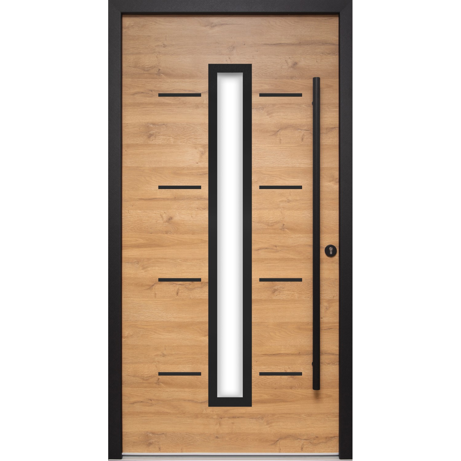 Splendoor Haustür ThermoSpace Milano Prime Woodeffect 100 cm x 210 cm AnschlagRe von Splendoor