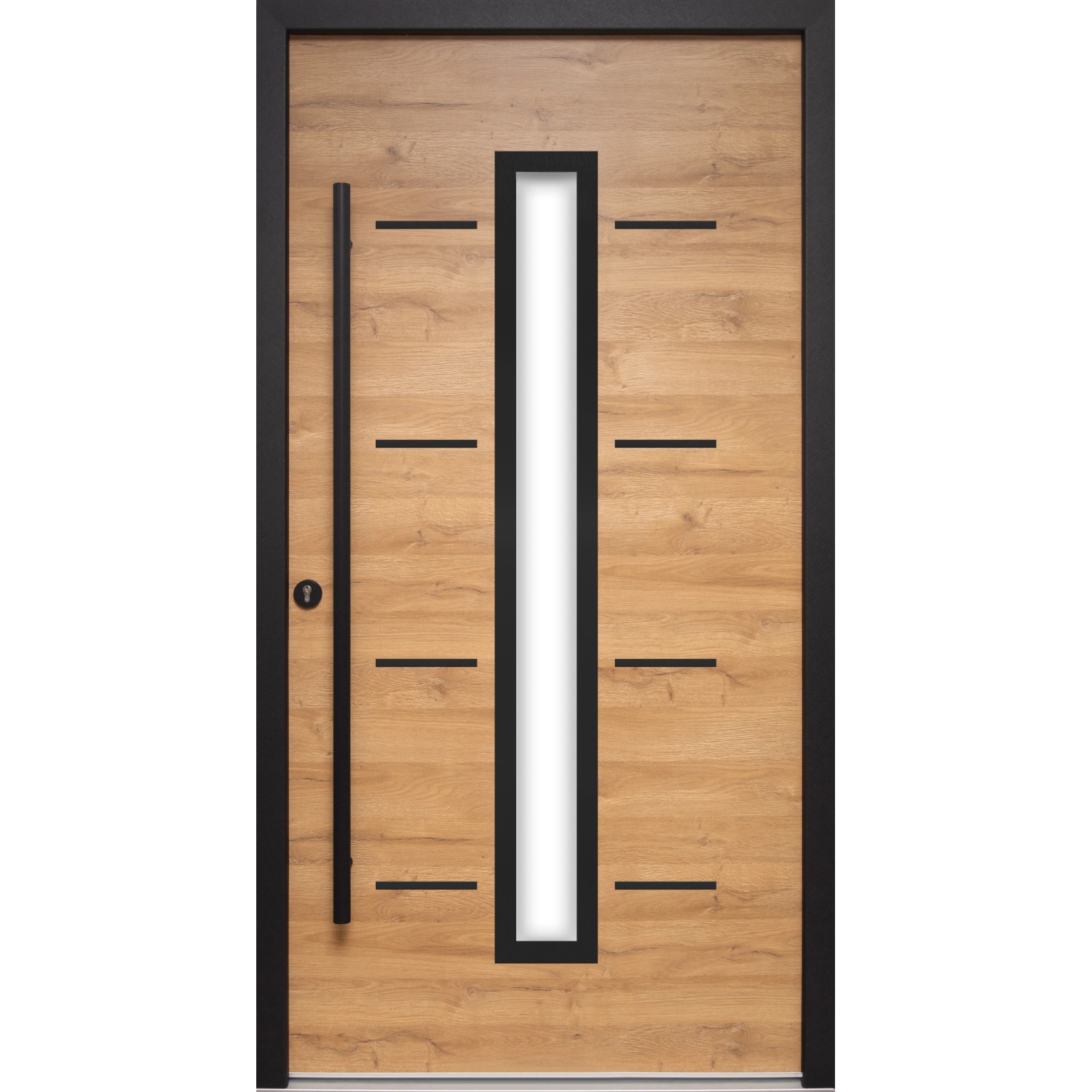 Splendoor Haustür ThermoSpace Milano Prime Woodeffect 100 x 210 cm Anschlag Link von Splendoor