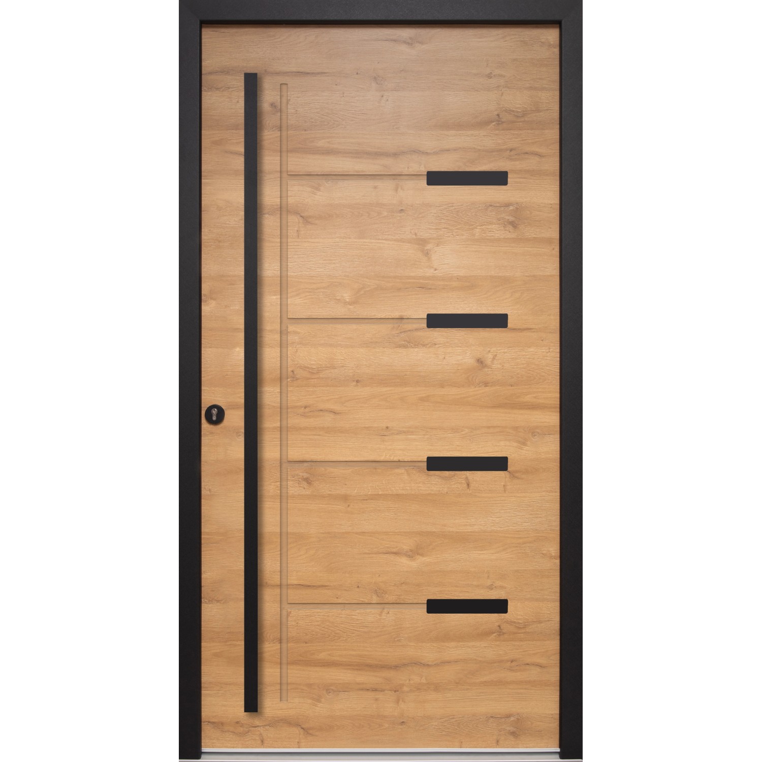 Splendoor Haustür ThermoSpace Oslo Prime Woodeffect 100 cm x 210 cm Anschlag Lin von Splendoor