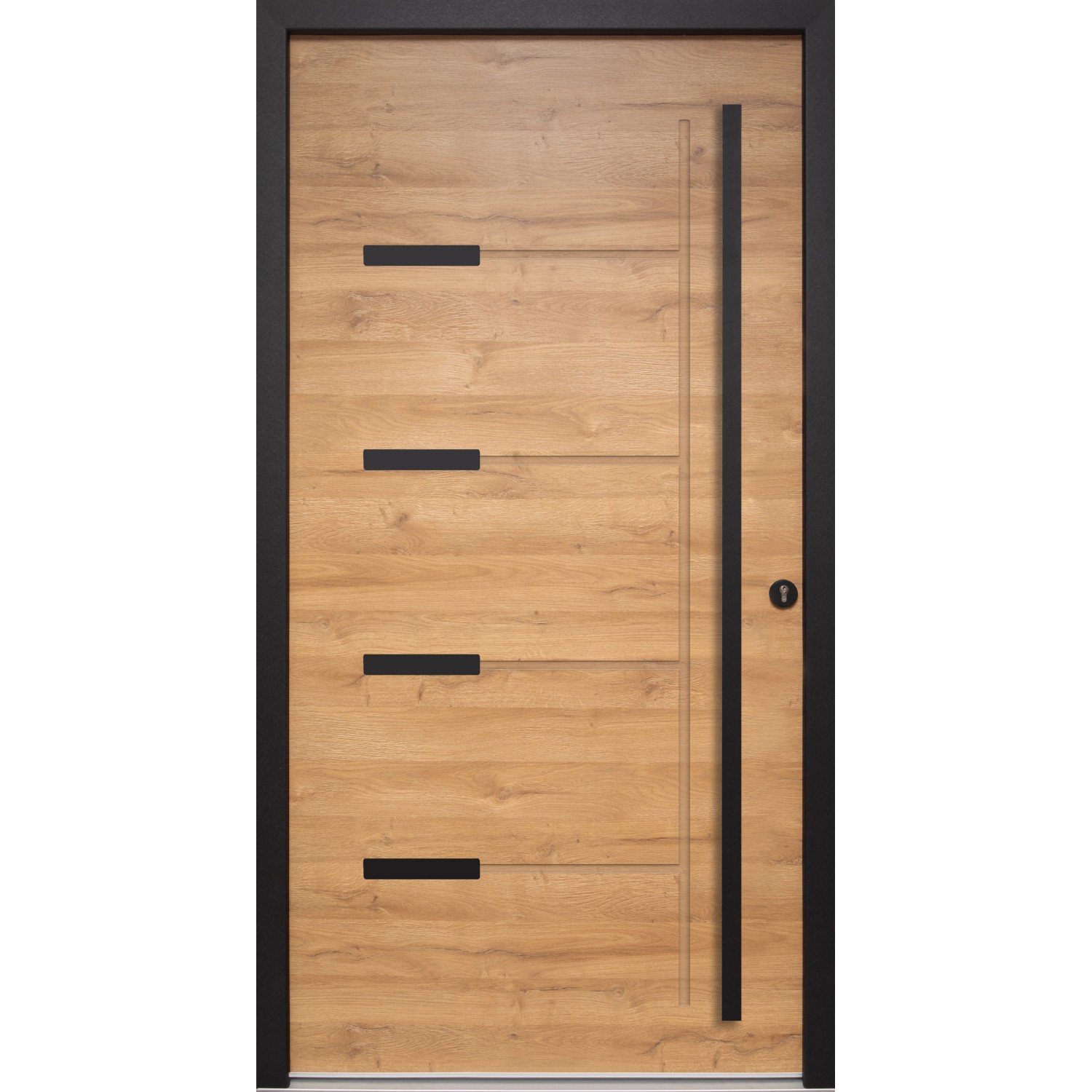 Splendoor Haustür ThermoSpace Oslo Prime Woodeffect 100 cm x 210 cm Anschlag Rec von Splendoor