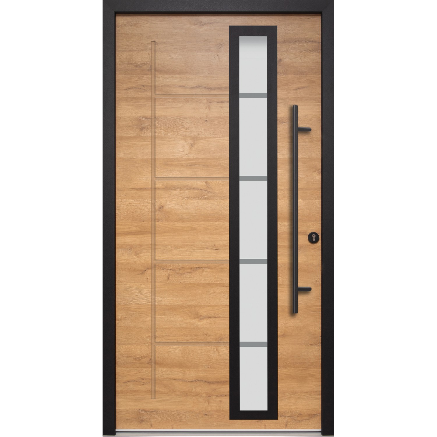 Splendoor Haustür ThermoSpace Paris Prime Woodeffect 110 cm x 210 cm Anschlag Re von Splendoor