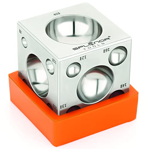 Splenor Tools Kuppelblock aus Stahl – für Schmuckherstellung – Metallformwerkzeug – Formwerkzeug – Formwerkzeug Splenor Tools Kuppelblock aus Stahl – für Schmuckherstellung – Metallformwerkzeug – Formwerkzeug – Formwerkzeug von Splenor Tools