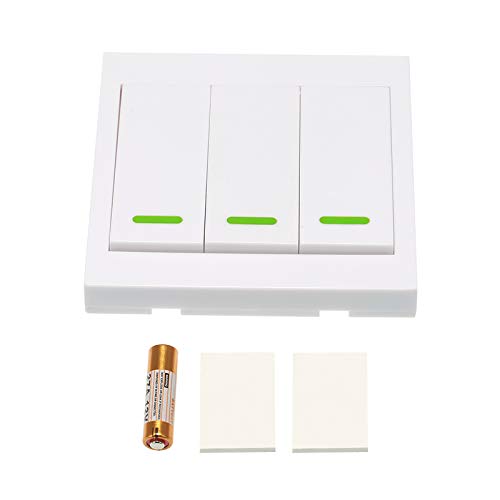 Splenssy 3 STÜCKE Taster Wandleuchte Schalter Fernbedienung 2 Gang 86 Typ EIN/AUS Schalter Panel 433 MHz Drahtlose RF Fernbedienung Sender mit Aufkleber Freie Position Flexible Splenssy 3 STÜCKE Taster Wandleuchte Schalter Fernbedienung 2 Gang 86 Typ EIN/AUS Schalter Panel 433 MHz Drahtlose RF Fernbedienung Sender mit Aufkleber Freie Position Flexible von Splenssy