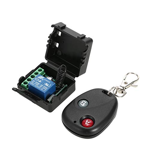Splenssy Sender und Empfänger 433 MHz, Smart Home 433 MHz DC 12 V 1 CH Wireless Remote Switch Relais Universal Fernbedienung Switch Module und RF Transmitter Fernbedienungen (1 Steuerung) von Splenssy