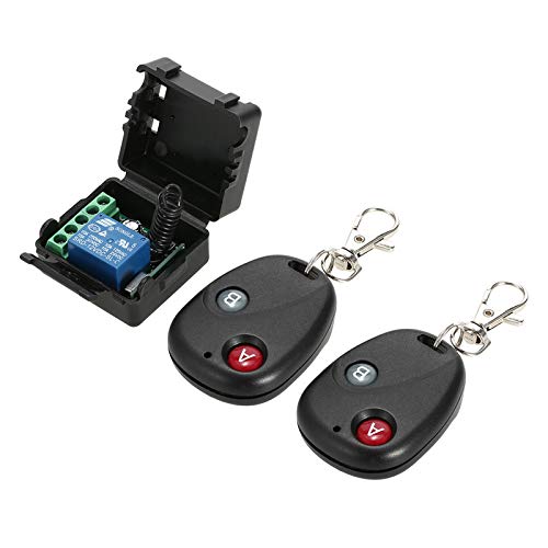 Splenssy Transmitter and Receiver 433Mhz, Smart Home 433Mhz DC 12V 1CH Wireless Remote Switch Relay Universal Remote Control Switch Module and RF Transmitter Remote Controls (2 Controls) von Splenssy