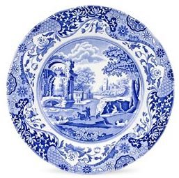 Blau Italienisches Teller 16 cm Set von 4 von Spode