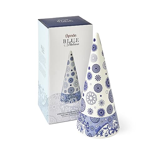 Blauer Italienischer Weihnachts-Formschnitt, 25,4 cm, einzeln von Spode