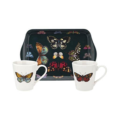 Pimpernel Botanic Garden Harmony Tasse und Tablett, Set von Spode