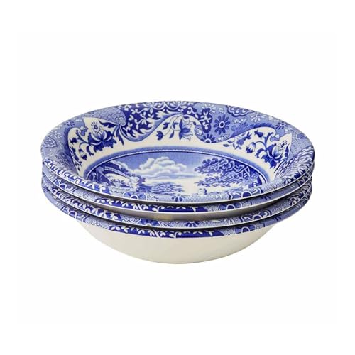 Spode Blaue italienische Müslischale | 4er-Set | Haferflocken, Müsli und Reisschale | aus Steingut | 16,5 cm | spülmaschinenfest und mikrowellengeeignet | hergestellt in England Spode Blaue italienische Müslischale | 4er-Set | Haferflocken, Müsli und Reisschale | aus Steingut | 16,5 cm | spülmaschinenfest und mikrowellengeeignet | hergestellt in England von Spode