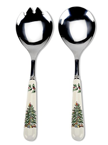 Spode Christmas Tree Salad Servers-Set of 2 Salatbesteck, Irdenware Edelstahl, Mehrfarbig, 3 x 3 x 3 cm Spode Christmas Tree Salad Servers-Set of 2 Salatbesteck, Irdenware Edelstahl, Mehrfarbig, 3 x 3 x 3 cm von Spode