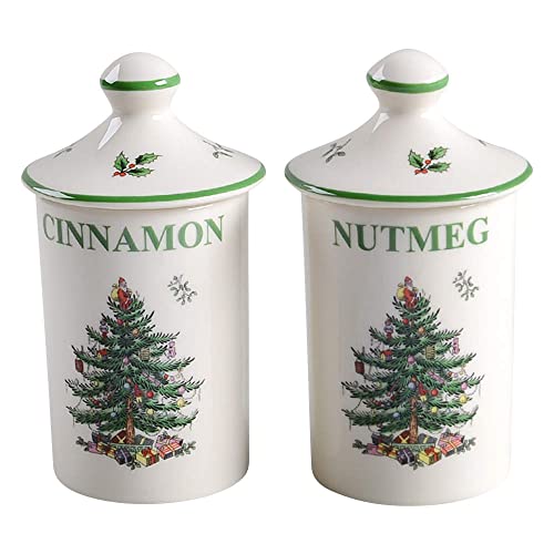 Spode Christmas Tree Spice Jars (Set of 2) von Spode