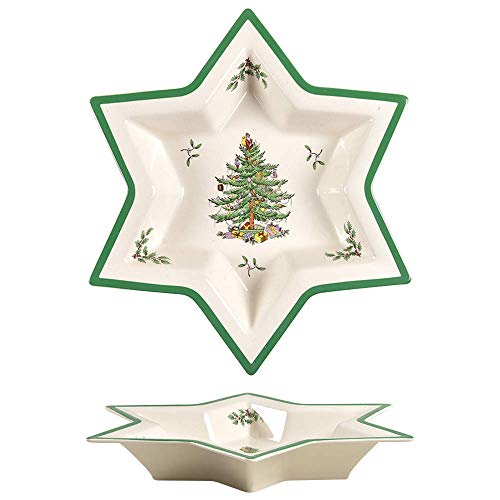 Spode Schale mit Weihnachtsbaumstern, groß von Spode