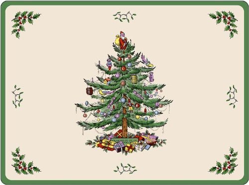 Spode Weihnachtsbaum 'SMALL Size' Tischsets 30,5 x 22,9 cm (6er-Box) von Spode
