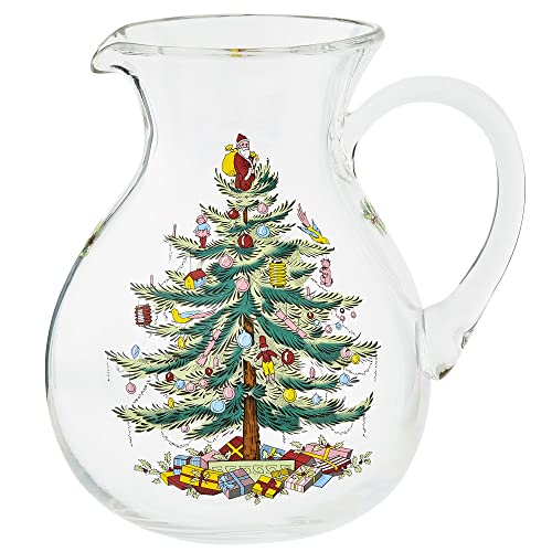 Spode Weihnachtsbaum-Glaskrug (klar) von Portmeirion