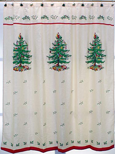 Spode Weihnachtsbaum weich Tree Red Linens, Baumwolle Polyester, Rot/Ausflug, einfarbig (Getaway Solids), 72" W x 72" L (Pack of 1) von Spode
