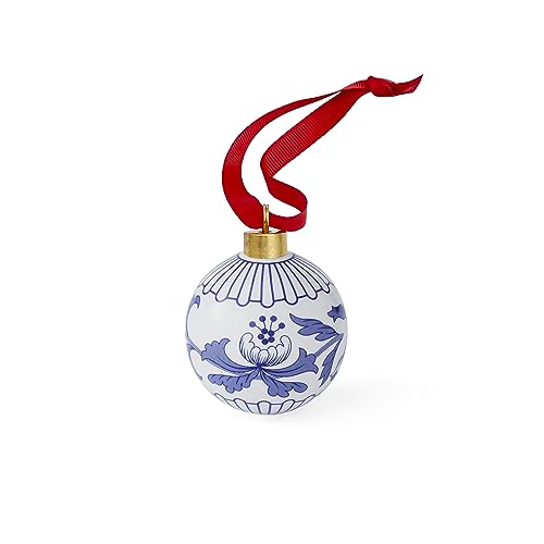 Weihnachtskugel, italienisch, Blau, 1 Stück von Spode