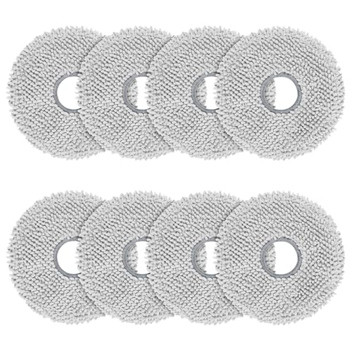 8 Stück Wischtücher Ersatzteile für ECOVACS DEEBOT T30 Pro Omni/T30 OMNI, T30S Pro/Combo/Complete, T30C Pro Omni, T50 Omni/Pro Omni/Max Pro Roboter Staubsauger, Spin Reinigungspads Ersatzzubehör von Spofan