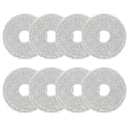 8 Stück Wischtücher für ECOVACS DEEBOT X2/T20/T20e/T30 OMNI, T30S Pro/Combo für Xiaomi X20/X10+ Plus für Dreame L10s/L10/L20/X40/L40/X50 Ultra Saugroboter, Wiederverwendbar und Waschbar Ersatztuch von Spofan