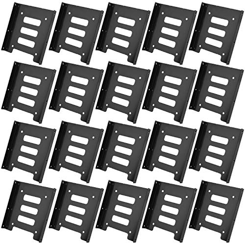 Spofit Festplattenhalterung für 2,5 bis 3,5 HDD/SSD-Festplatten-Halterung, 1 Laufwerk, 2,5 zu 3,5 Adapter, 20 Stück Spofit Festplattenhalterung für 2,5 bis 3,5 HDD/SSD-Festplatten-Halterung, 1 Laufwerk, 2,5 zu 3,5 Adapter, 20 Stück von Spofit
